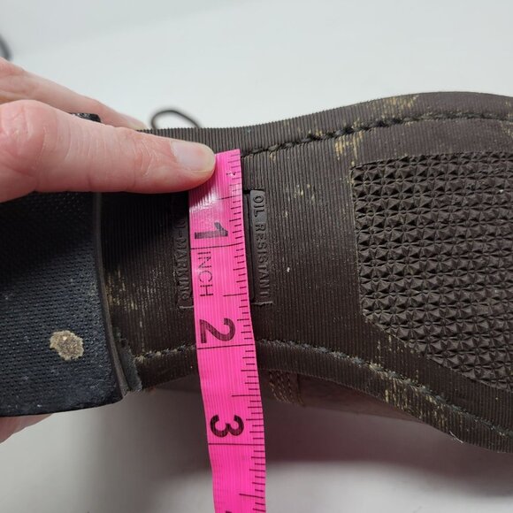 Avonite Hypalon Oil Resistant Dupont Lace Up Leather Boots Kilty 7 Brown Distres - Picture 15 of 16